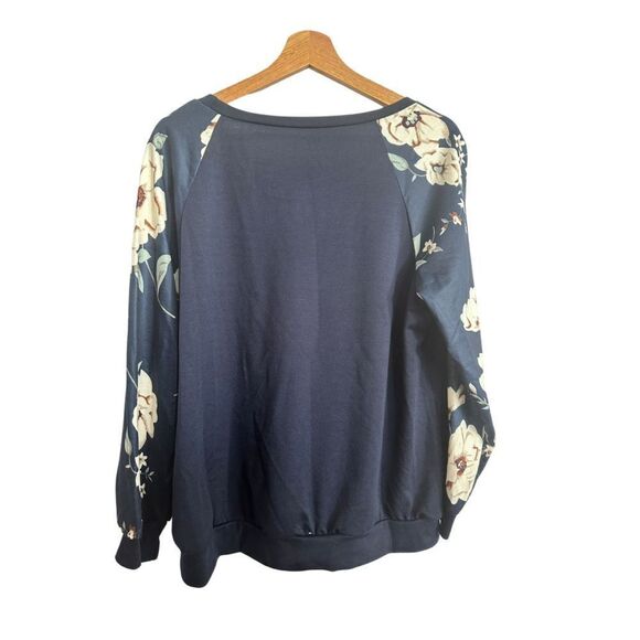 Bloomchic Floral Sleeves Sweatshirt - Picture 3 of 7